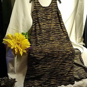 Serena signatures small zebra striped maxi dress